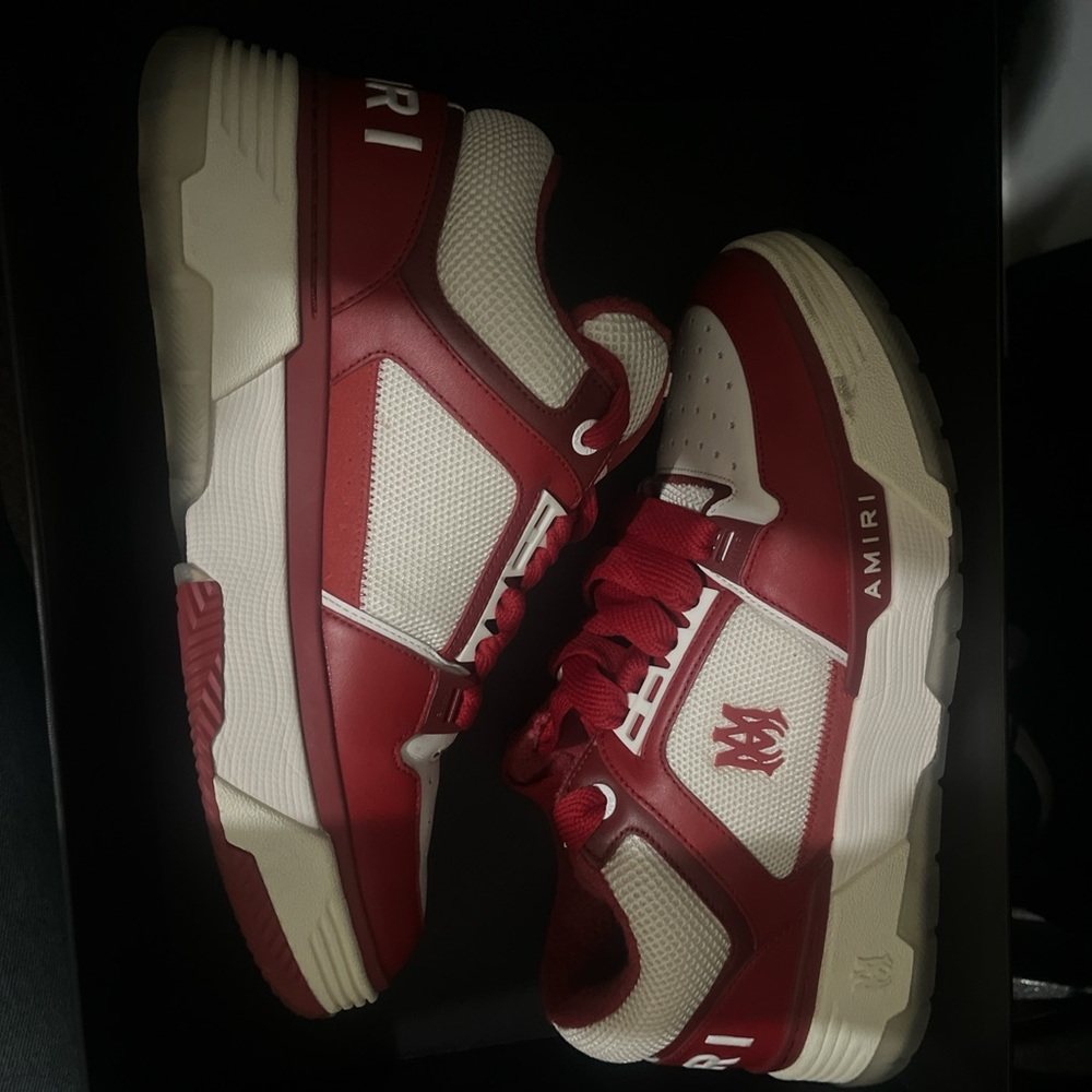 AMIRI Alabaster Red Sneakers